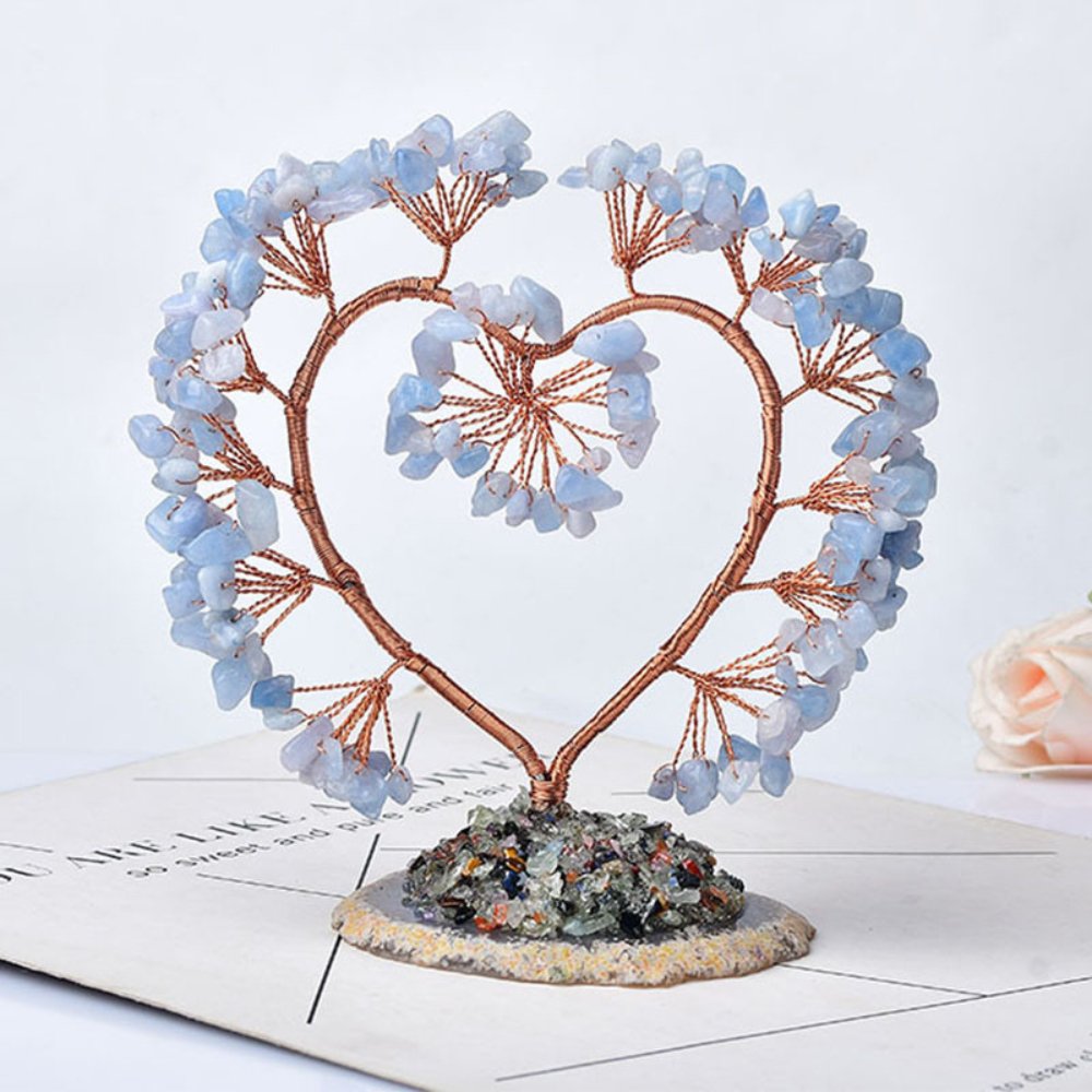 Natural Crystals Love Tree Ornament