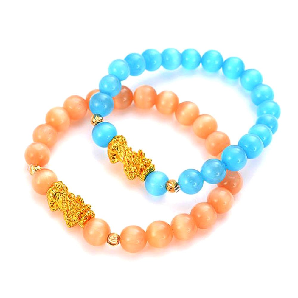 Natural Opal Pixiu Positivity and Luck Bracelet