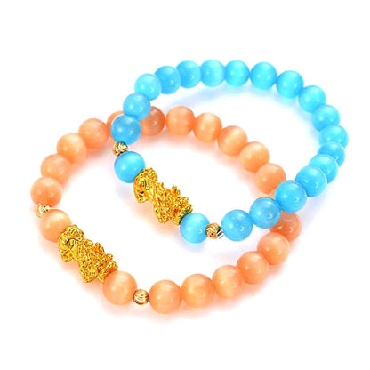 Natural Opal Pixiu Positivity and Luck Bracelet