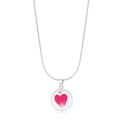 Collier de fleurs de naissance pressées