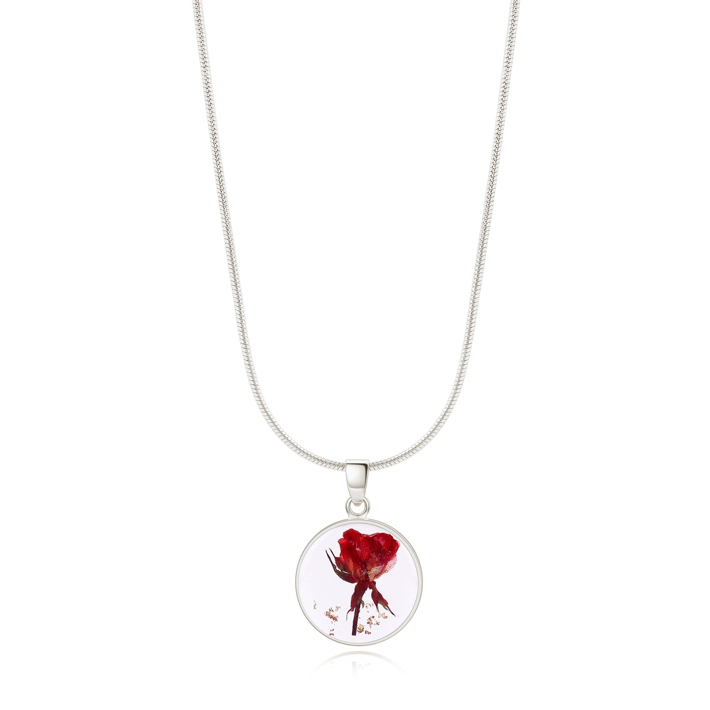 Collier de fleurs de naissance pressées