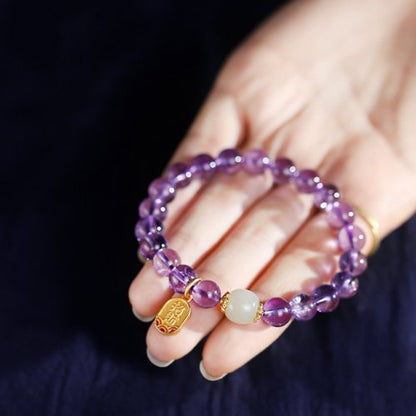 Peace and Prosperity Amethyst Bracelet