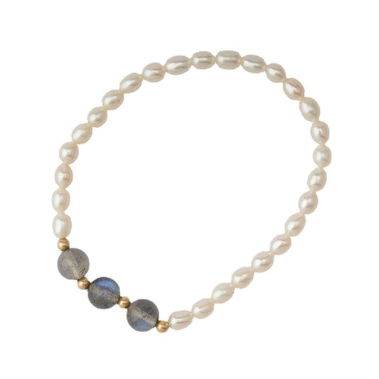 Pearl Moonstone Bracelet