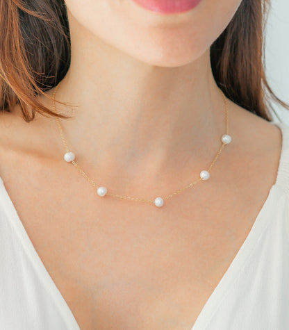 Collier Satellite Perle