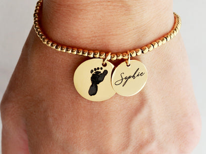 Actual Prints Beaded Bracelet