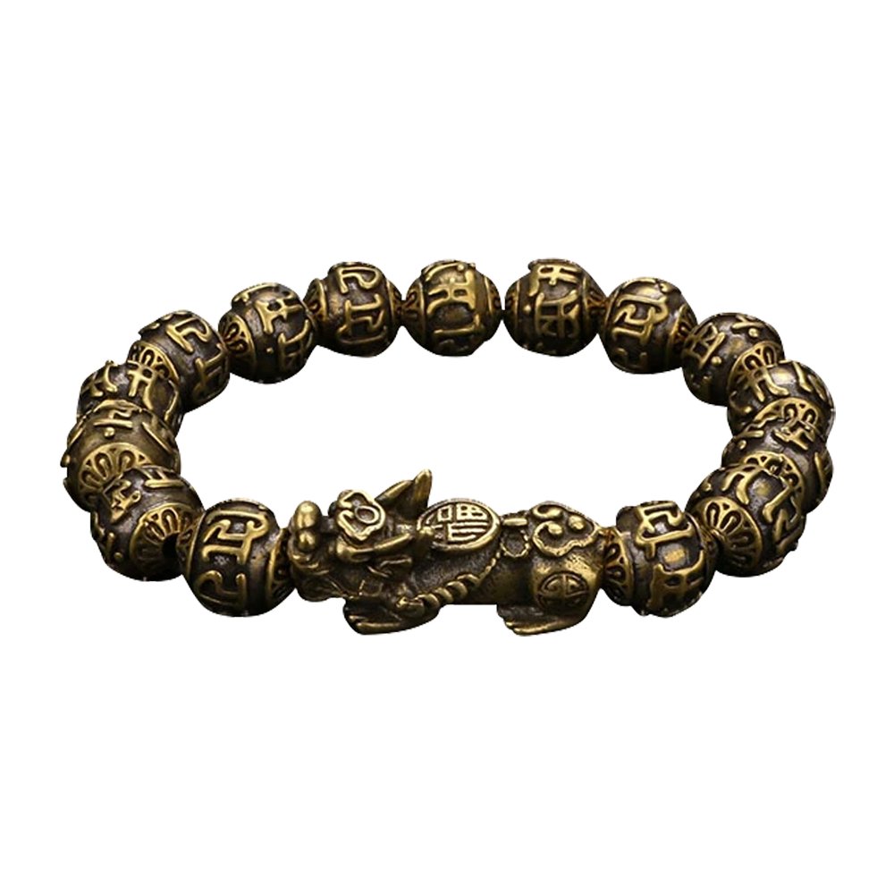 Copper Pixiu Mantra Bracelet