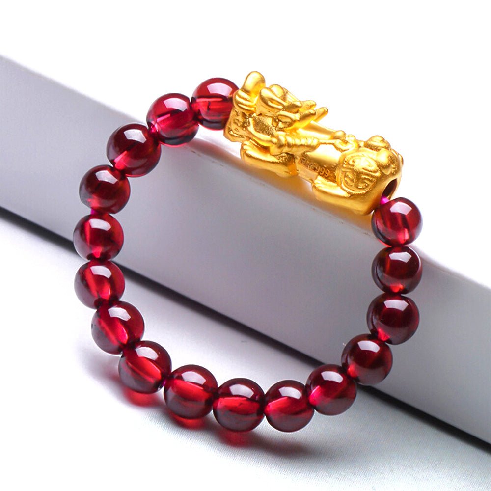 Red Garnet Pixiu Fortune Ring