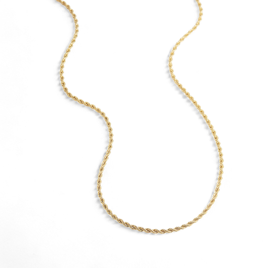 Collier chaîne en corde