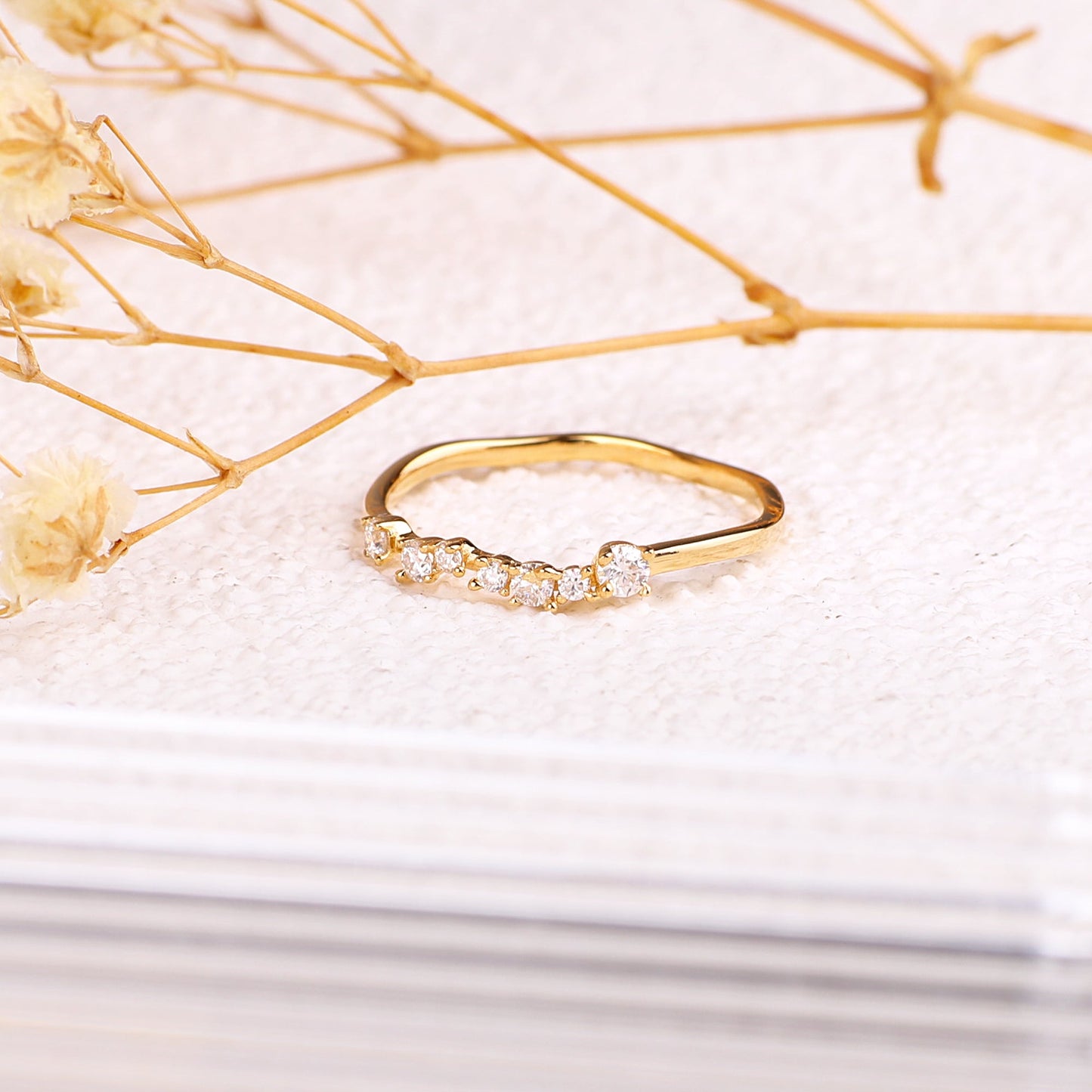 Bague en diamant scintillant