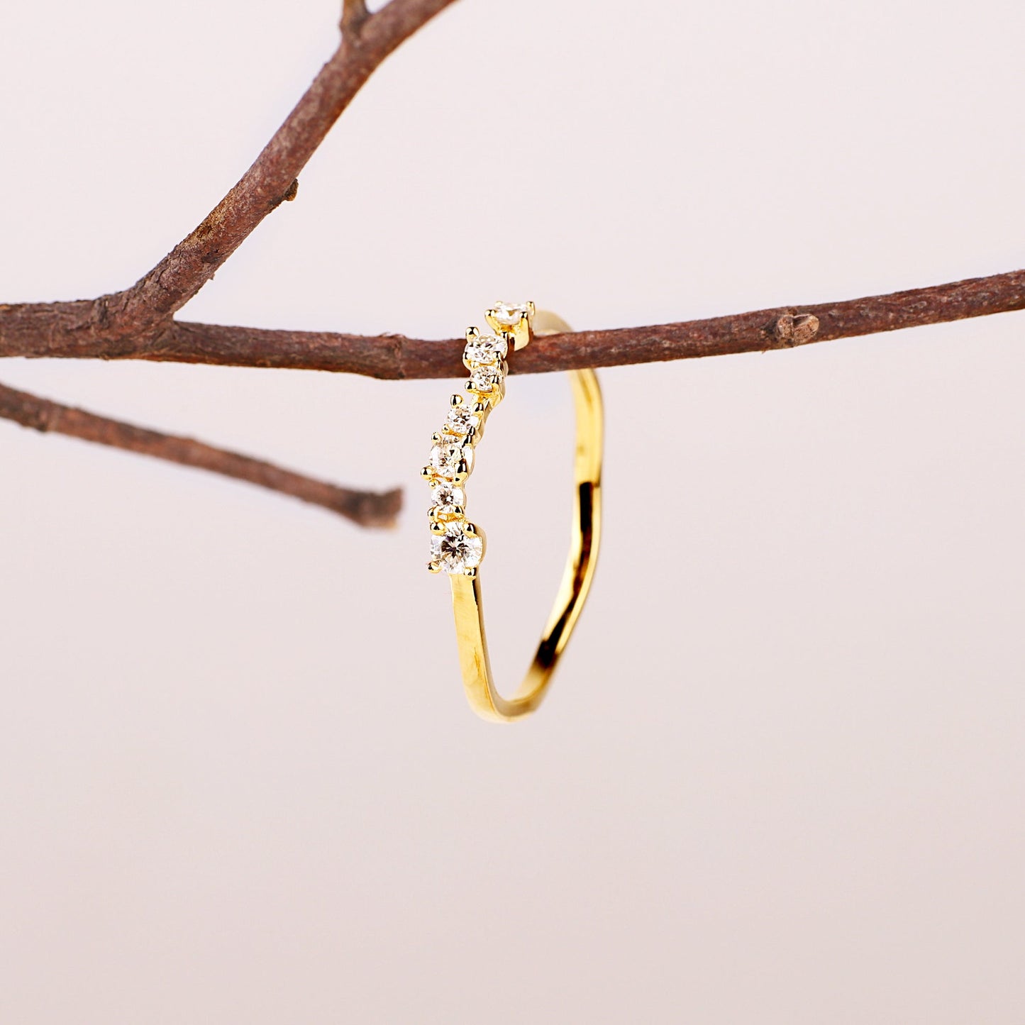 Bague en diamant scintillant