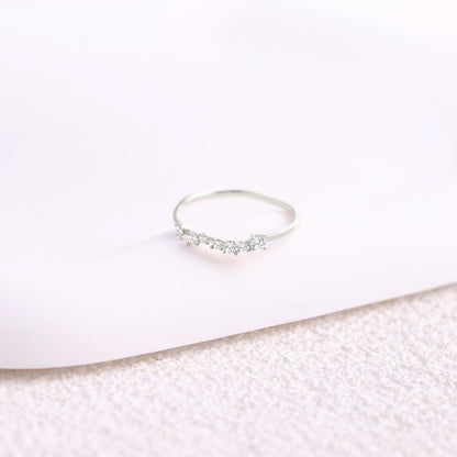 Bague en diamant scintillant