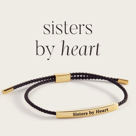 Bracelet Inspiré « Pas sœurs de sang, mais sœurs de cœur »