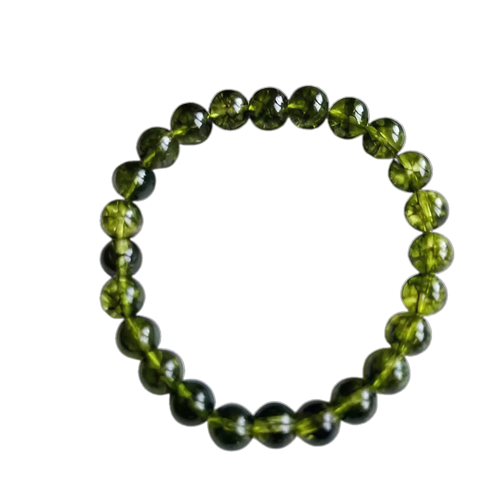 Natural Peridot Stone Protection Energy Bracelet