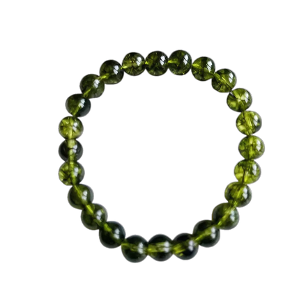 Natural Peridot Stone Protection Energy Bracelet