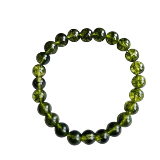 Natural Peridot Stone Protection Energy Bracelet