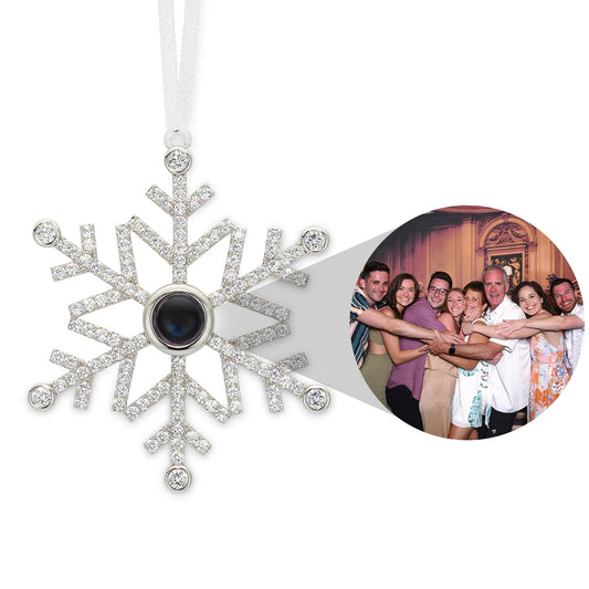 Personalized Snowflake Photo Ornament - Wear fortune
