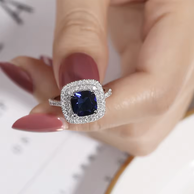Sapphire Radiance Ring