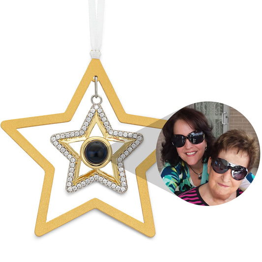 Personalisiertes Stern-Foto-Ornament
