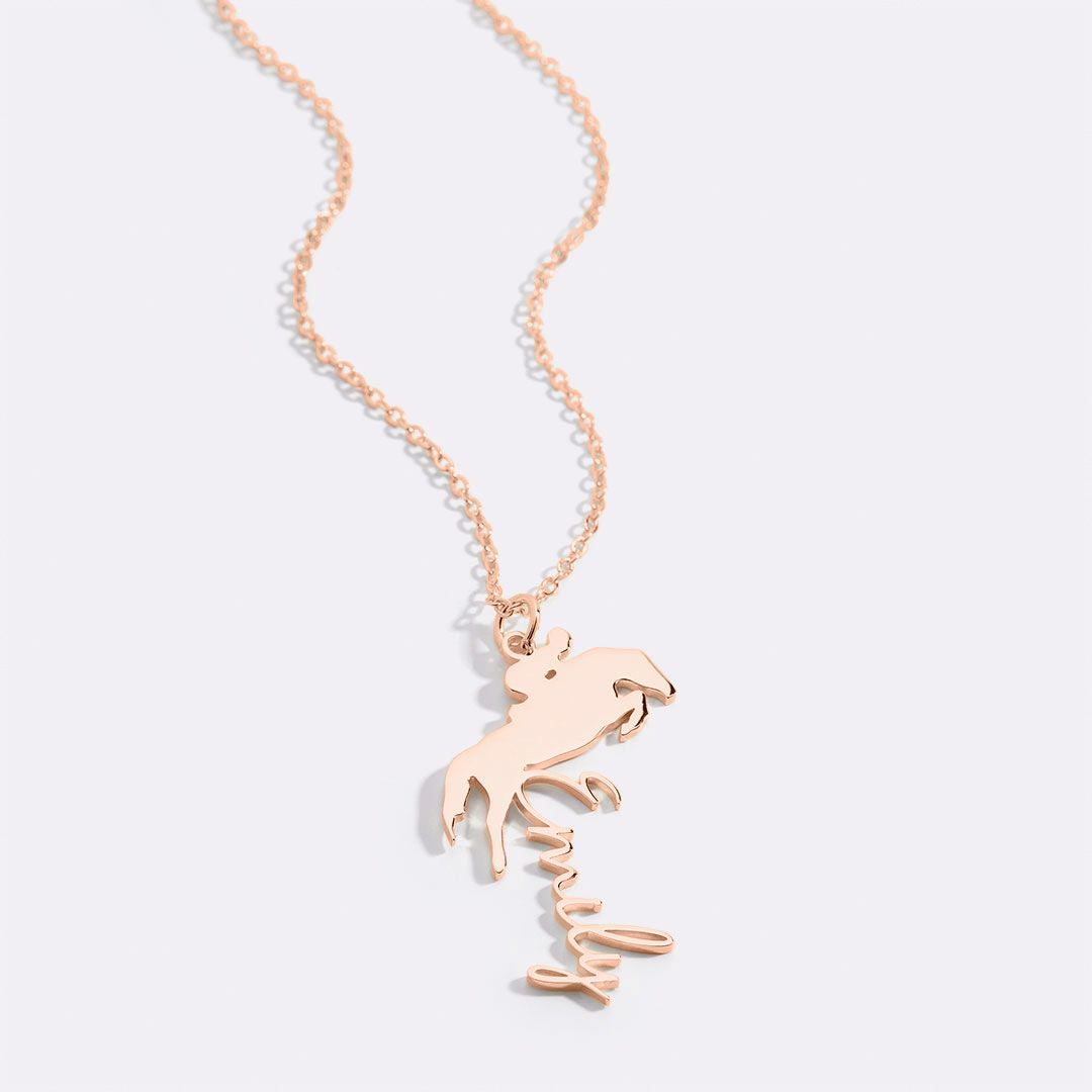 Equestrian Name Necklace