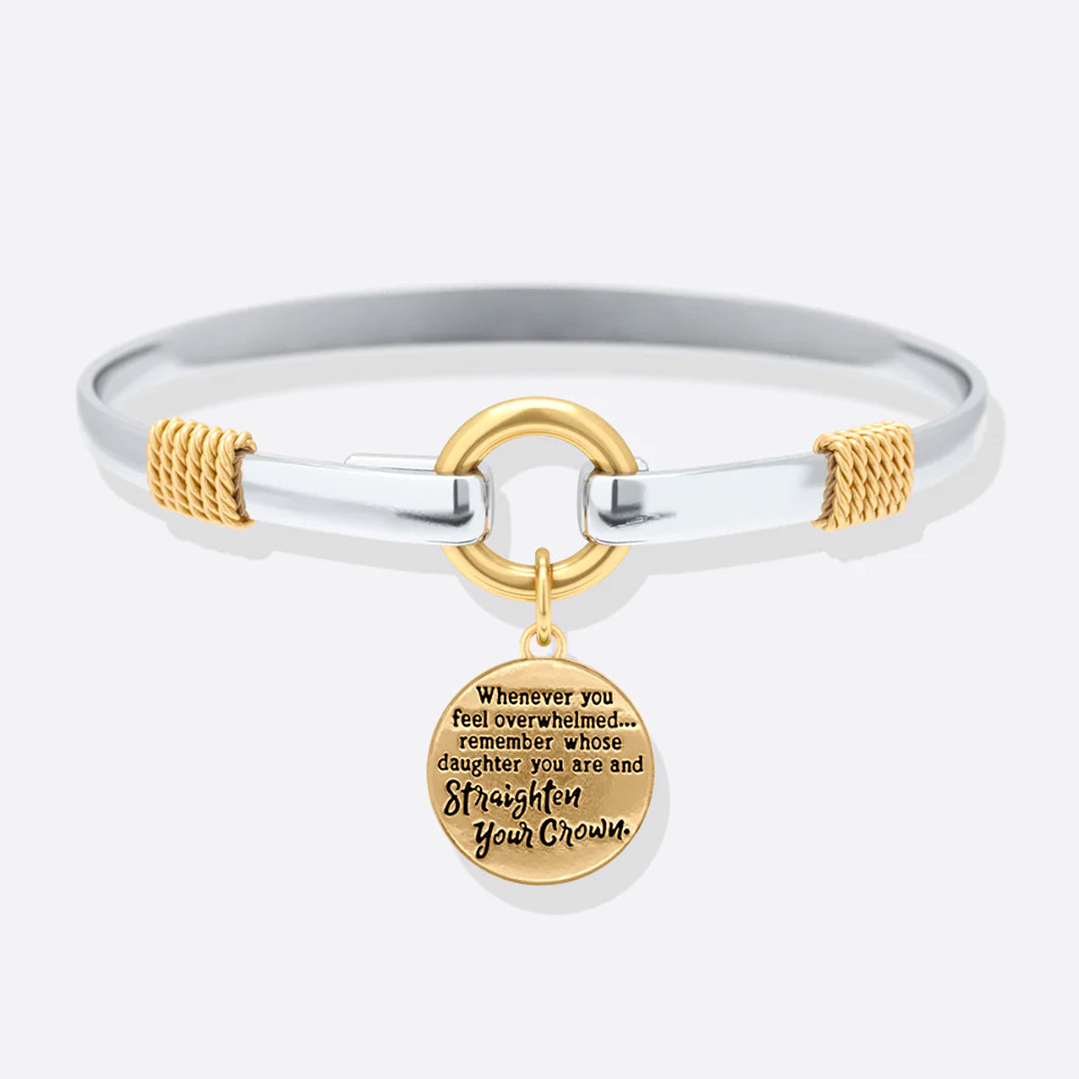 Richten Sie Ihre Krone aus - Zweifarbiges Bettelarmband