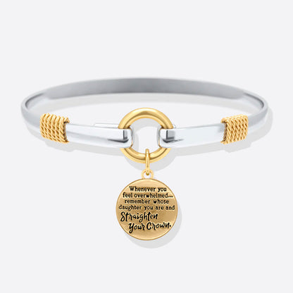 Richten Sie Ihre Krone aus - Zweifarbiges Bettelarmband