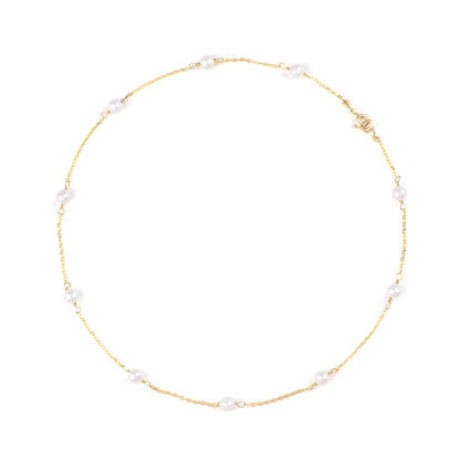 Collier ras du cou à dix perles 