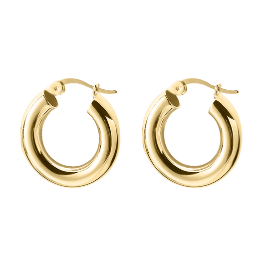 Boucles d'oreilles créoles épaisses et creuses