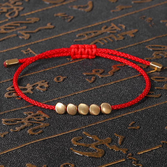 Tibetan Copper Beads String Bracelet