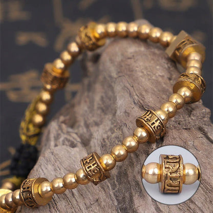 Tibetan Golden Mantra Bracelet