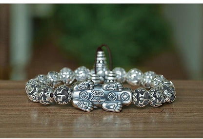Tibetan Six Words Mantra with Pixiu Bracelet