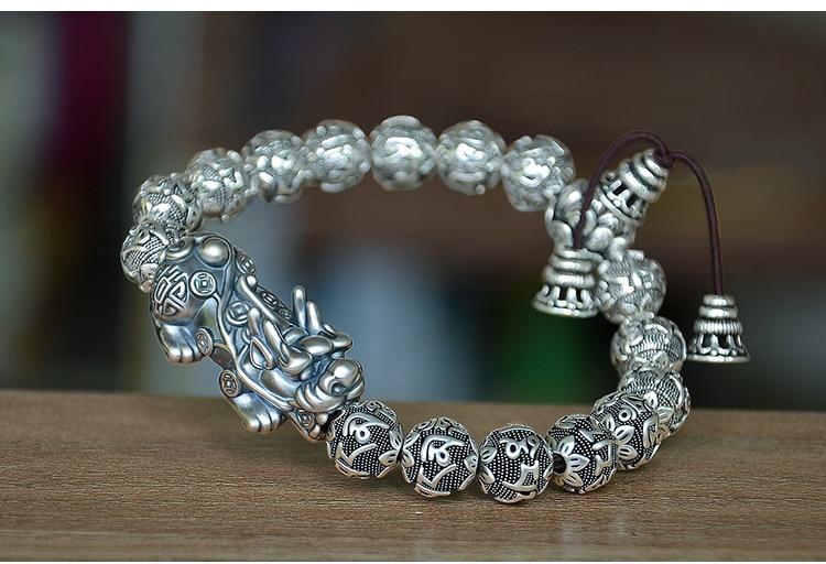 Tibetan Six Words Mantra with Pixiu Bracelet