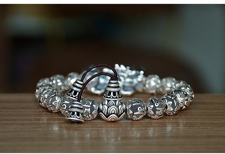 Tibetan Six Words Mantra with Pixiu Bracelet