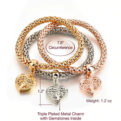 Baum des Lebens – Limitierte Auflage Herz-Charm-Armband