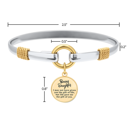 Bonus Daughter - Two-Tone Custom Charm Bracelet