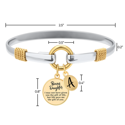 Bonus Daughter - Two-Tone Custom Charm Bracelet