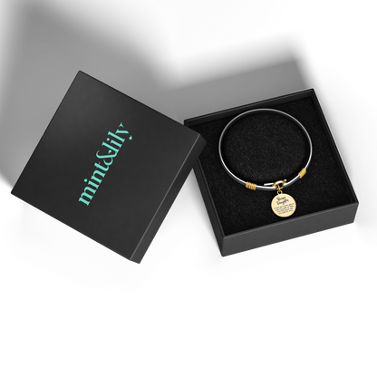 Bonus Daughter - Two-Tone Custom Charm Bracelet