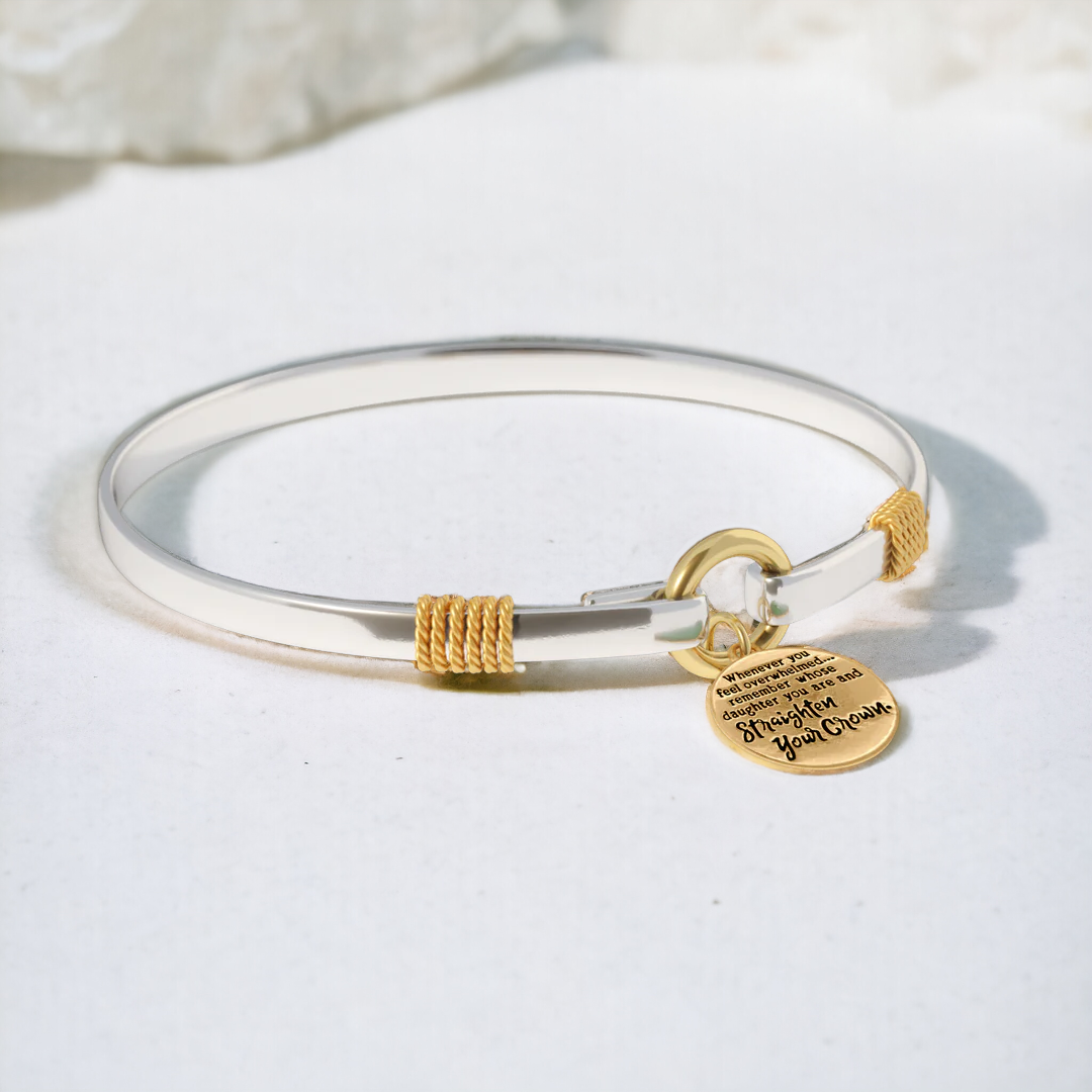Richten Sie Ihre Krone aus - Zweifarbiges Bettelarmband