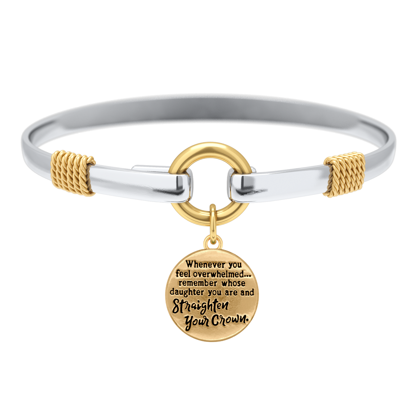 Richten Sie Ihre Krone aus - Zweifarbiges Bettelarmband