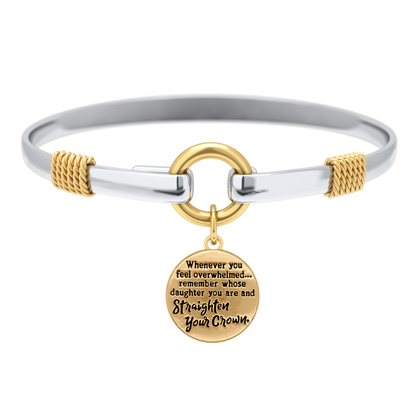 Richten Sie Ihre Krone aus - Zweifarbiges Bettelarmband