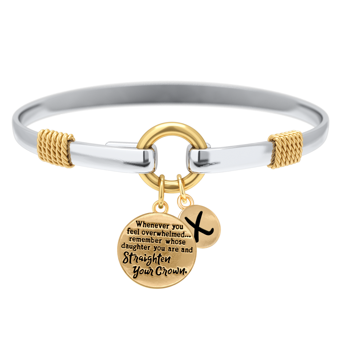 Richten Sie Ihre Krone aus - Zweifarbiges Bettelarmband