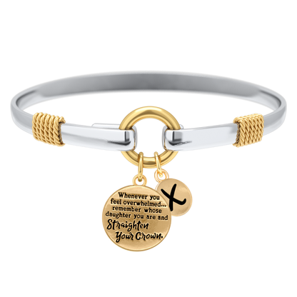 Richten Sie Ihre Krone aus - Zweifarbiges Bettelarmband