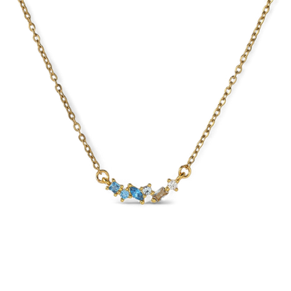 Collier avec pierre de naissance ombrée