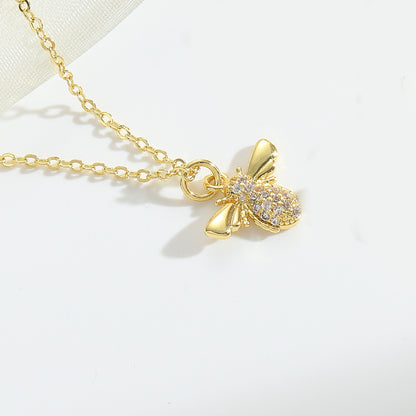 Collier abeille en diamant