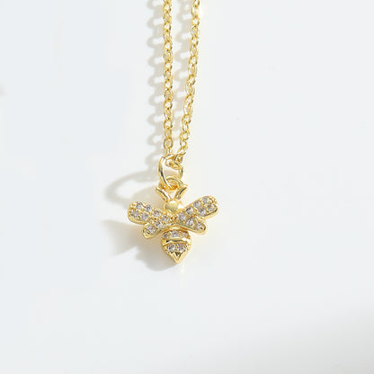 Collier abeille en diamant