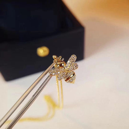 Collier abeille en diamant