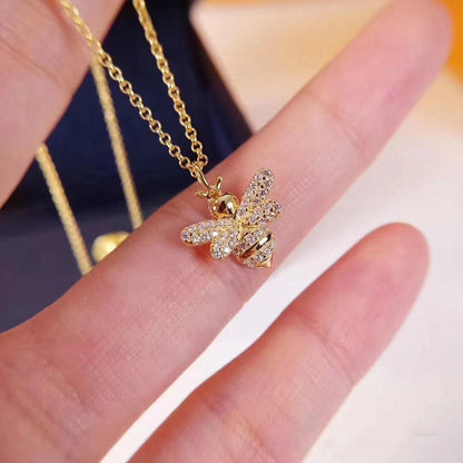 Collier abeille en diamant