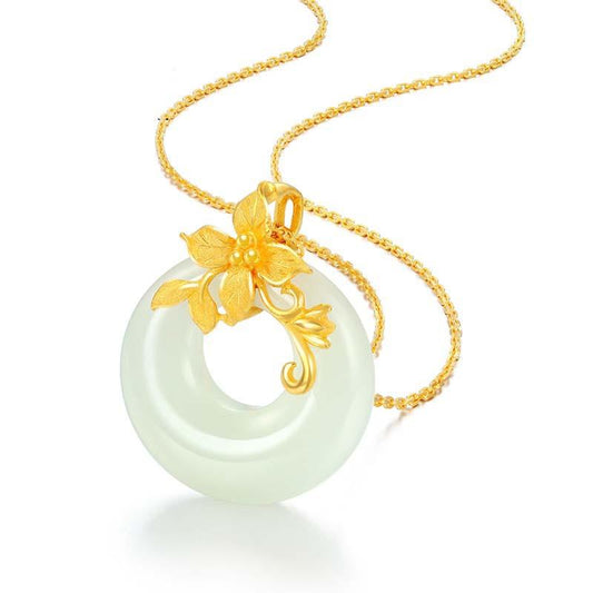 White Jade Auspicious Necklace