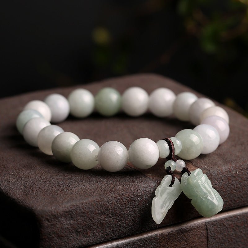 White Jade Fortune Pixiu Bracelet