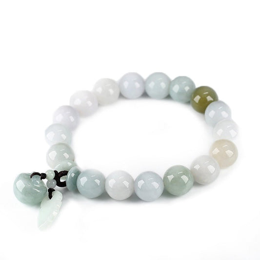 White Jade Fortune Pixiu Bracelet