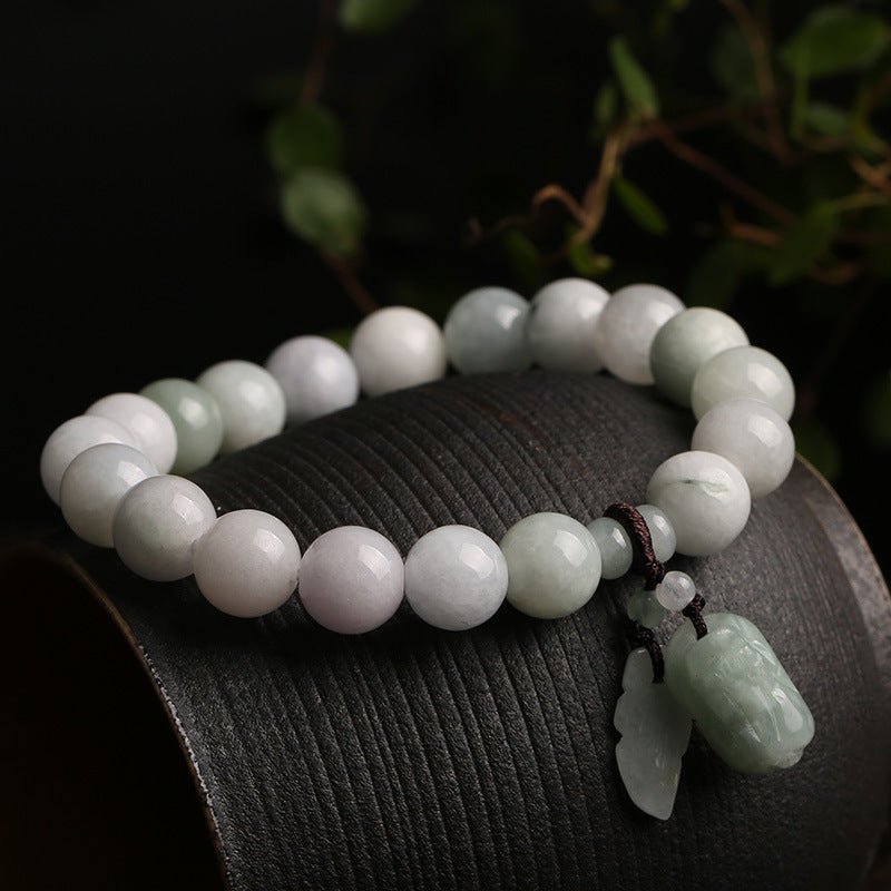 White Jade Fortune Pixiu Bracelet